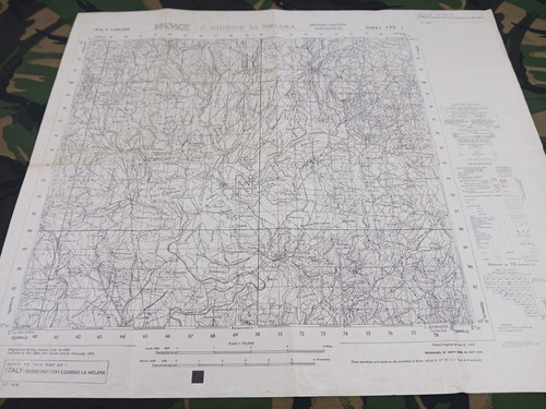Ww2 allied map italy - allied, of