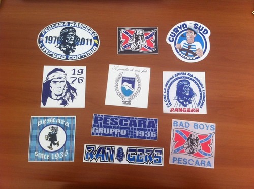 Pescara adesivi ultras - pescara,