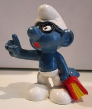 299-PUFFI-PUFFO TOPO BIBLIOTECA-BOOKWORM-2.0094-HONG KONG © 1983 PEYO SCHLEICH Ⓢ