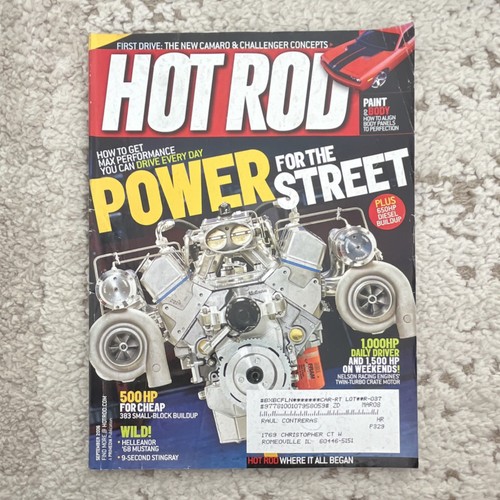 Hot rod magazine september - hot,