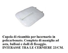 CUPOLA DI RICAMBIO per lucernario in POLICARBONATO 60x46/cm