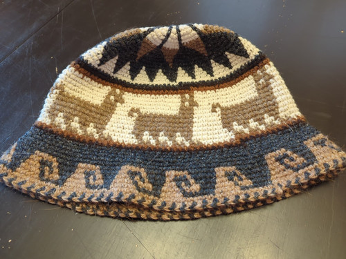 Llama wool crochet bucket - crochet,