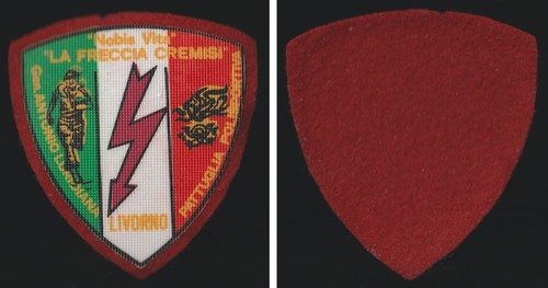 Toppa patch freccia cremisi - la,
