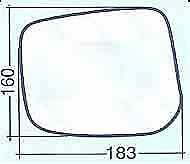 VETRO SPECCHIO RETROVISORE MITSUBISHI L200 DAL 1996 AL 2000 DESTRA DX NUDO