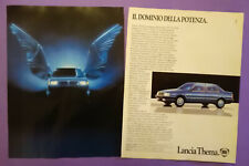 Pubblicita'Advertising Werbung Originale LANCIA THEMA/SCHIFFINI/LID 1985 (A22)