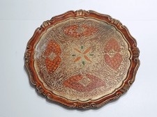 Vassoio fiorentino di legno