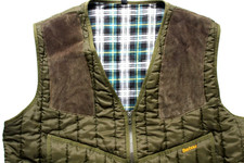 Gilet trapuntato uomo tiro Barbour D220 vintage anni 90 XL verde LJKTC779