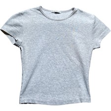 BERSHKA T-shirt donna grigio