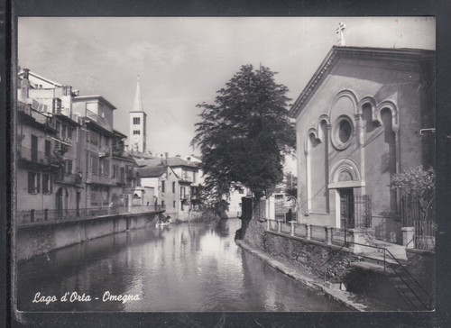 Postcard lake orta - postcard, omegna