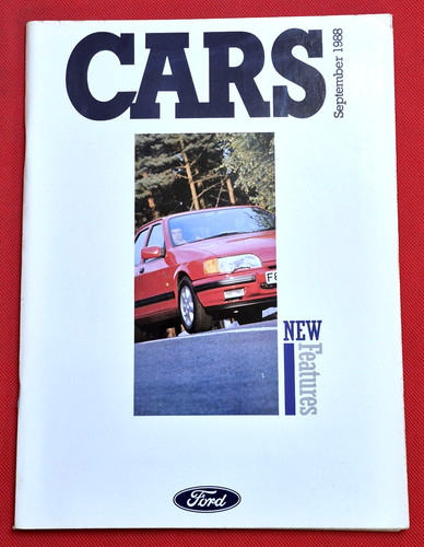 Brochure ford cars 1988 inc - 1988,
