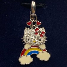 Charm Swarovski Hello Kitty Arcobaleno 1174611 Ritirato 2011 Sanrio Raro Da Collezione
