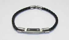 BRACCIALE UOMO 2JEWELS STAINLESS STEEL 21 CM PELLE E FIBRA DI CARBONIO REGALO