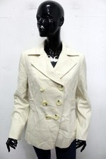 Guess Cappotto Donna Taglia L Giubbotto Bianco Giacca Invernale Jacket Coat Logo