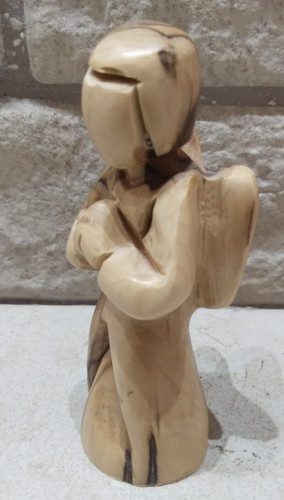 Statuina angelo legno di - statuina, in