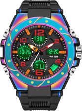 Orologio Digitale Da Uomo, Sportivo, Militare, Impermeabile Fino a 5 ATM, Orolog