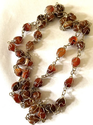 Collana vintage agata di - collana,