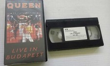 VIDEOCASSETTA VHS QUEEN LIVE IN BUDAPEST  1987 ROCK  VHS  MUSICALE MUSIC VHS