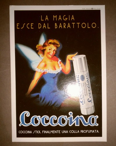 Cartolina pubblicitaria colla - cartolina,