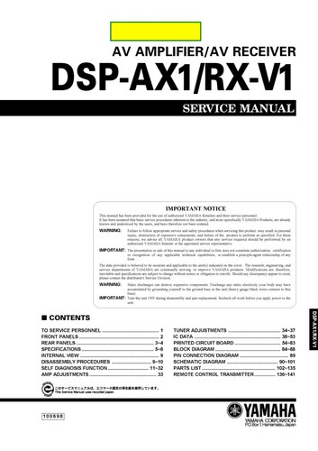Manuale servizio per yamaha - di,