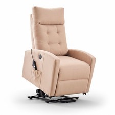 POLTRONA RELAX RECLINABILE ELETTRICA ALZAPERSONA MASSAGGIANTE DOPPIO MOTORE