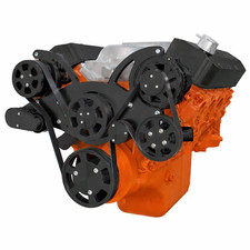 Black big block chevy - black, all