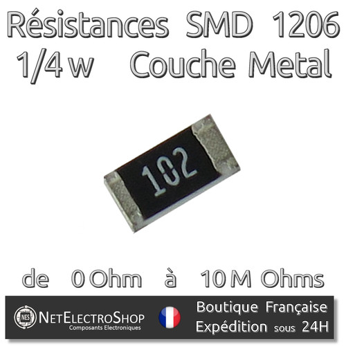 Lot resistances smd - lot,
