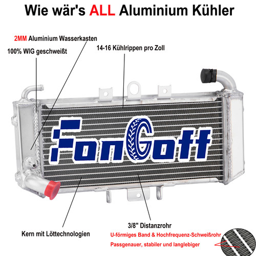 Radiatore alluminio per - , yamaha