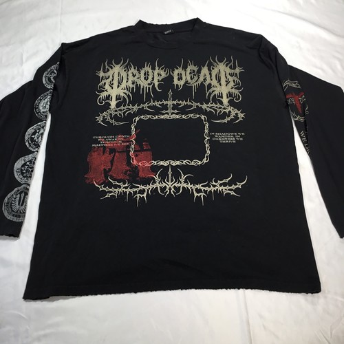 Shirt drop dead - dead, nera