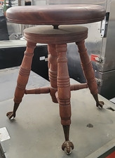 Antico Sgabello Girevole per