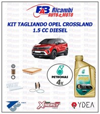 KIT TAGLIANDO OPEL CROSSLAND 2018    1.5 DIESEL , 4 FILTRI + 4 LT PETRONAS  5W30