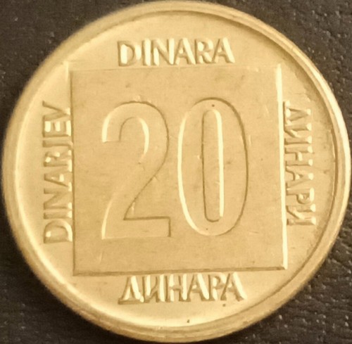 Jugoslavia moneta dinari - 20,