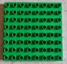 LEGO DUPLO - BASE VERDE 8 X 8 - GRANDE FATTORIA 5649 - USATO - VINTAGE
