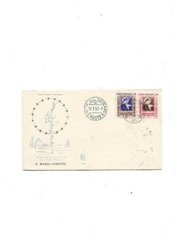 Vaticano 1953 fdc venetia - vaticano, -1953