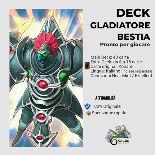 Yugioh mazzo deck gladiatore - mazzo,