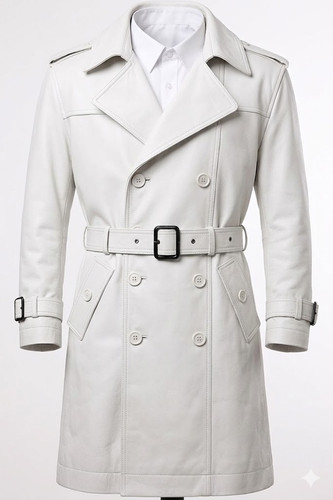 Cappotto trench uomo bianco - cappotto,