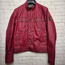 Giacca cerata rossa belstaff - giacca,