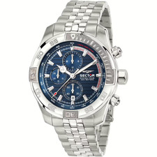 SECTOR DIVING TEAM OROLOGIO UOMO R3273635001 CRONO 45mm BLU LIST 329€ SOTTOCOSTO
