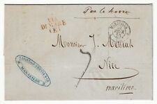 Lettera 1° porto da Marsiglia