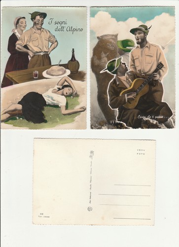 Lotto cartoline alpini da - 2,