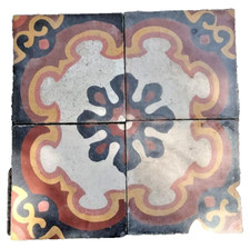 4 mattonelle riggiole in