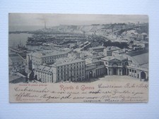 LIGURIA : GENOVA (GE) STAZIONE DI PIAZZA PRINCIPE  VIAGGIATA  ANNO 1899  BELLA