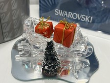 Statua Swarovski 205165 slitta 11 cm. Confezione originale e certificato. Ott...