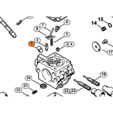 STIHL VALVOLA CARBURATORE PER