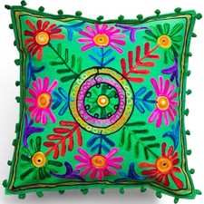 Copricuscino ricamato Boho