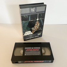 STAR WARS 1982 VHS Video Rental Library First Release w/ Serial Number 148657