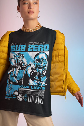 Shirt anime sub zero nera - sub,