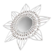  1 PZ Rattan Tessitura a muro Specchio a muro Hotel Decorative Trucco Specchio