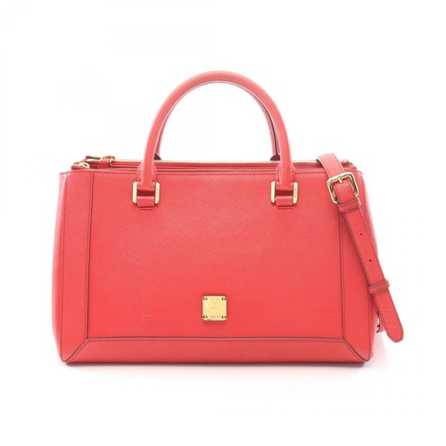 Borsa tracolla con logo mcm - a,