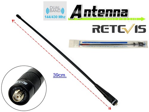 Antenna dual band - dual, retevis