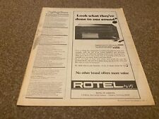 PTRBK11 ADVERT 13X6 ROTEL HIFI
